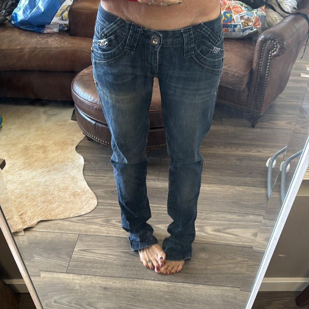 Dolce & Gabbana Dark Blue Straight Leg Jeans - Picture 5 of 17